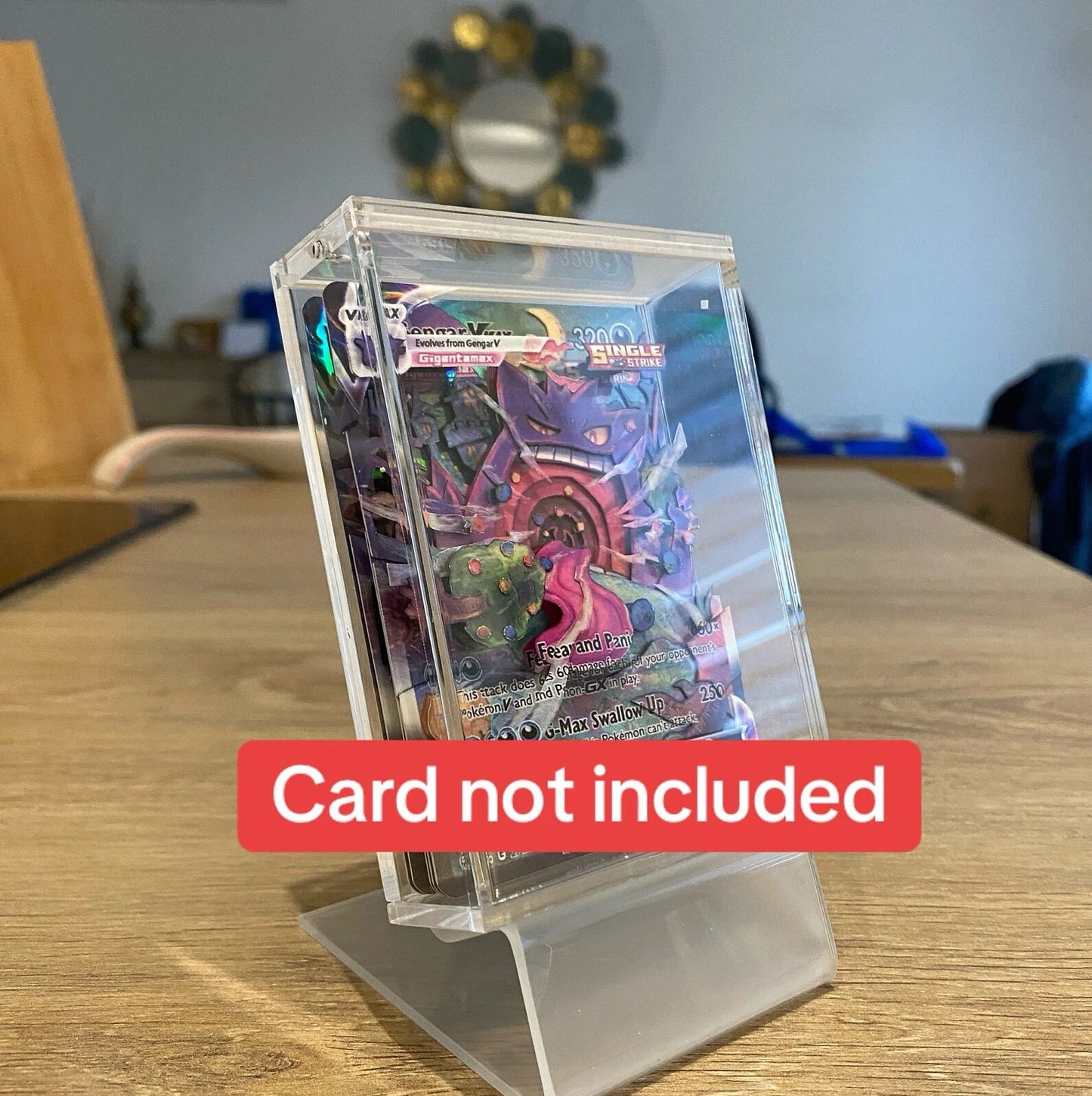 Clear Acrylic Sliding Lid Box for 3D Shadowbox Pokemon Diorama Card