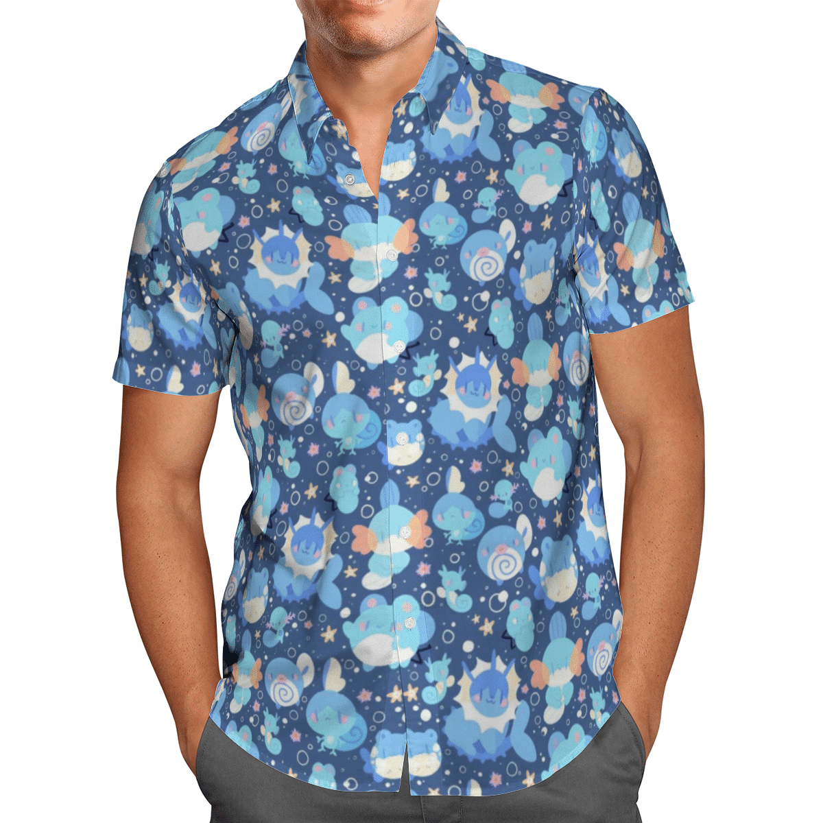Pokémon Summer Short Sleeved Hawaiian Shirt