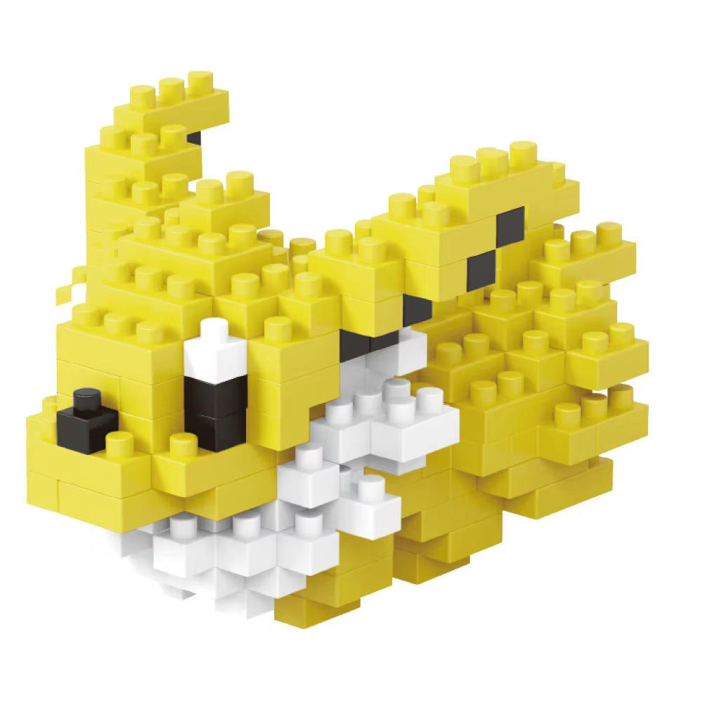 DIY Pokemon Blocks Small Cartoon Mini Building Block Pikachu Charizard Eevee Mewtwo Anime Assemble Action Model Dolls Toys