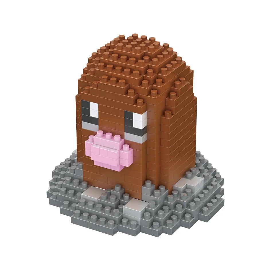 DIY Pokemon Blocks Small Cartoon Mini Building Block Pikachu Charizard Eevee Mewtwo Anime Assemble Action Model Dolls Toys