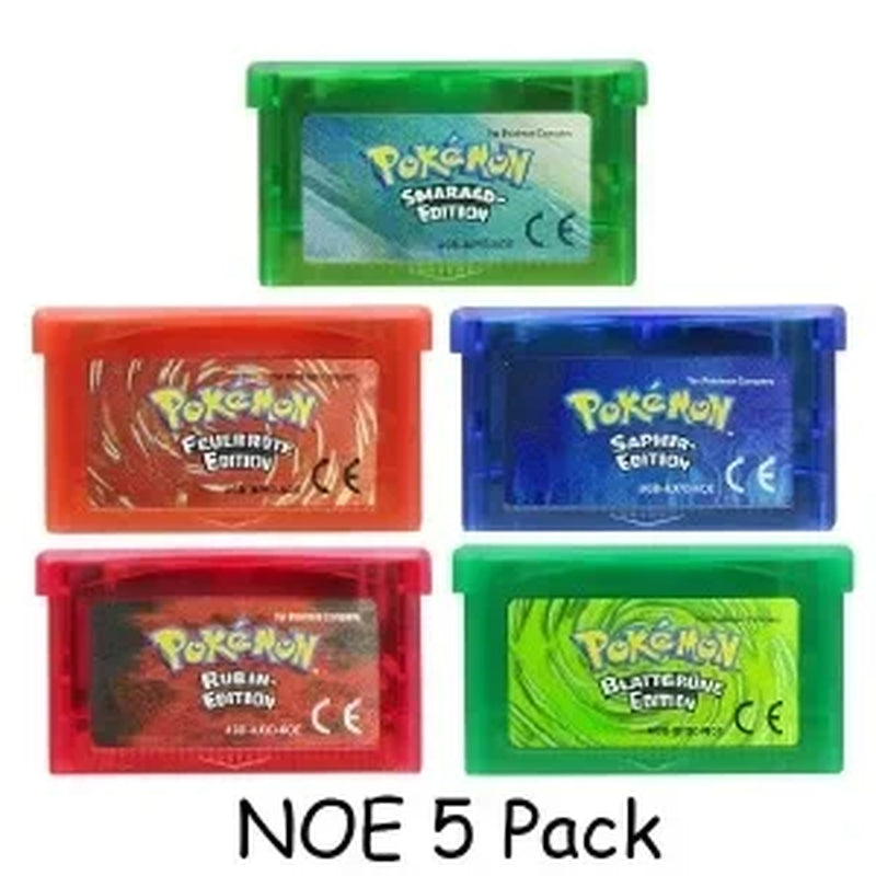 GBA Game Pokemon Series 32 Bit Video Game Cartridge Console Card Pokemon Emerald Firered Leafgreen Ruby Sapphire Multi-Language
