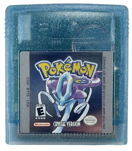 GBC Game Boy Color Pokémon Video Game Cartridges - Blue/Crystal/Green/Gold/Red/Silver/Yellow
