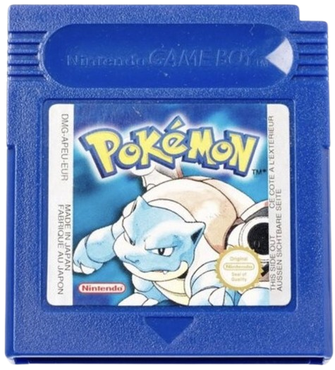 GBC Game Boy Color Pokémon Video Game Cartridges - Blue/Crystal/Green/Gold/Red/Silver/Yellow
