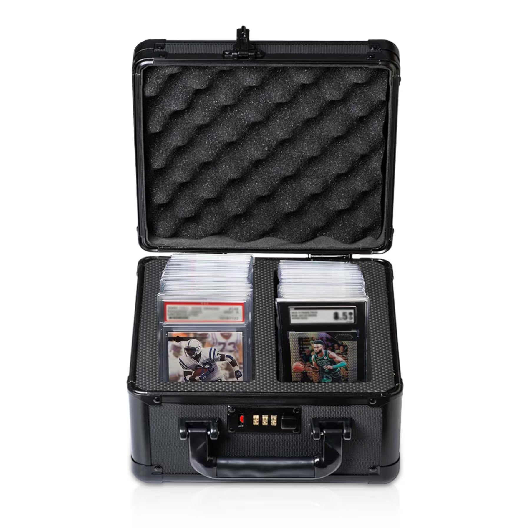 Graded Slab Case Card Storage Box - Sports Card Display Case for Graded Cards Graded Card Carrying Case - Holds PSA BGS SGC and More!