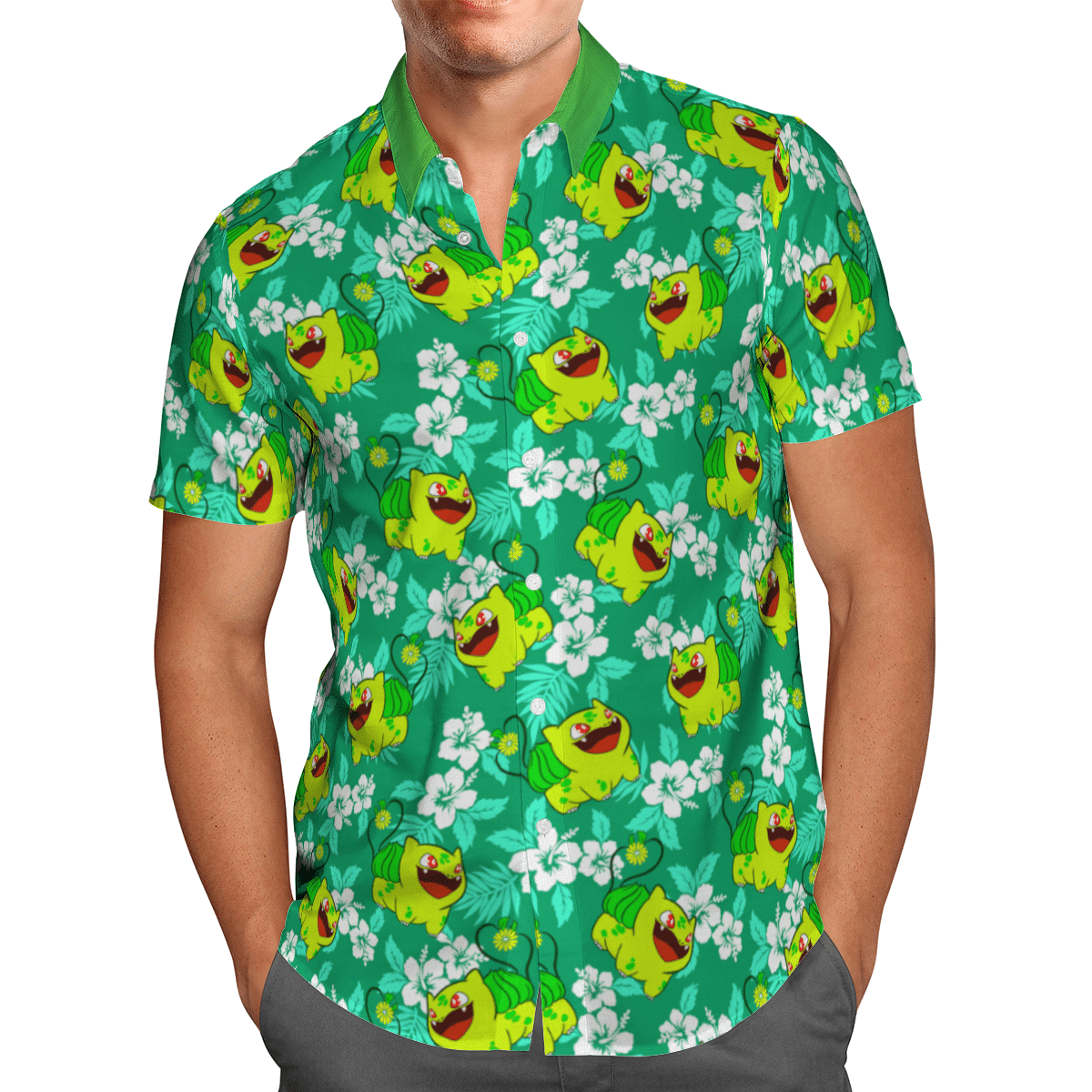 Pokémon Summer Short Sleeved Hawaiian Shirt