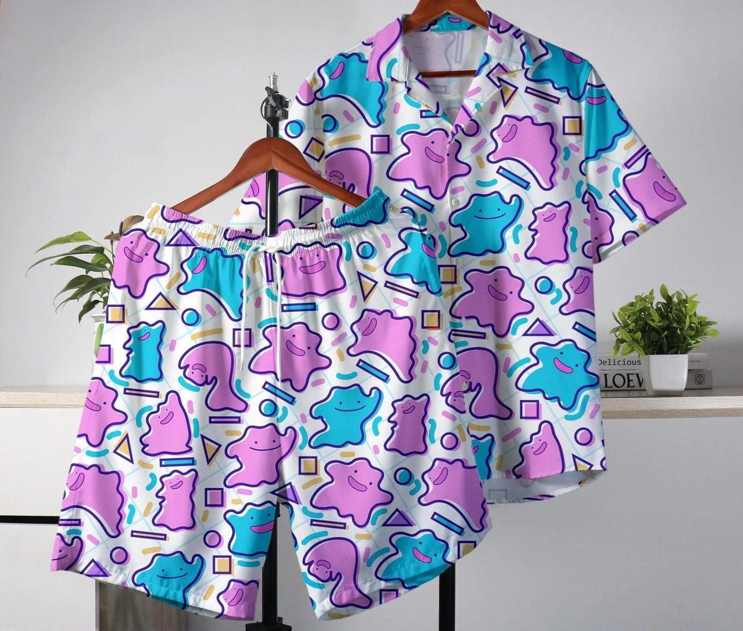Pokémon Hawaiian Summer Tropical Shirt and Shorts Set