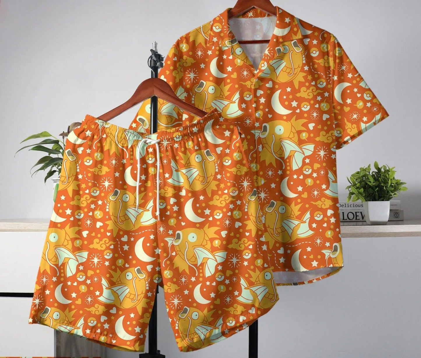 Pokémon Hawaiian Summer Tropical Shirt and Shorts Set