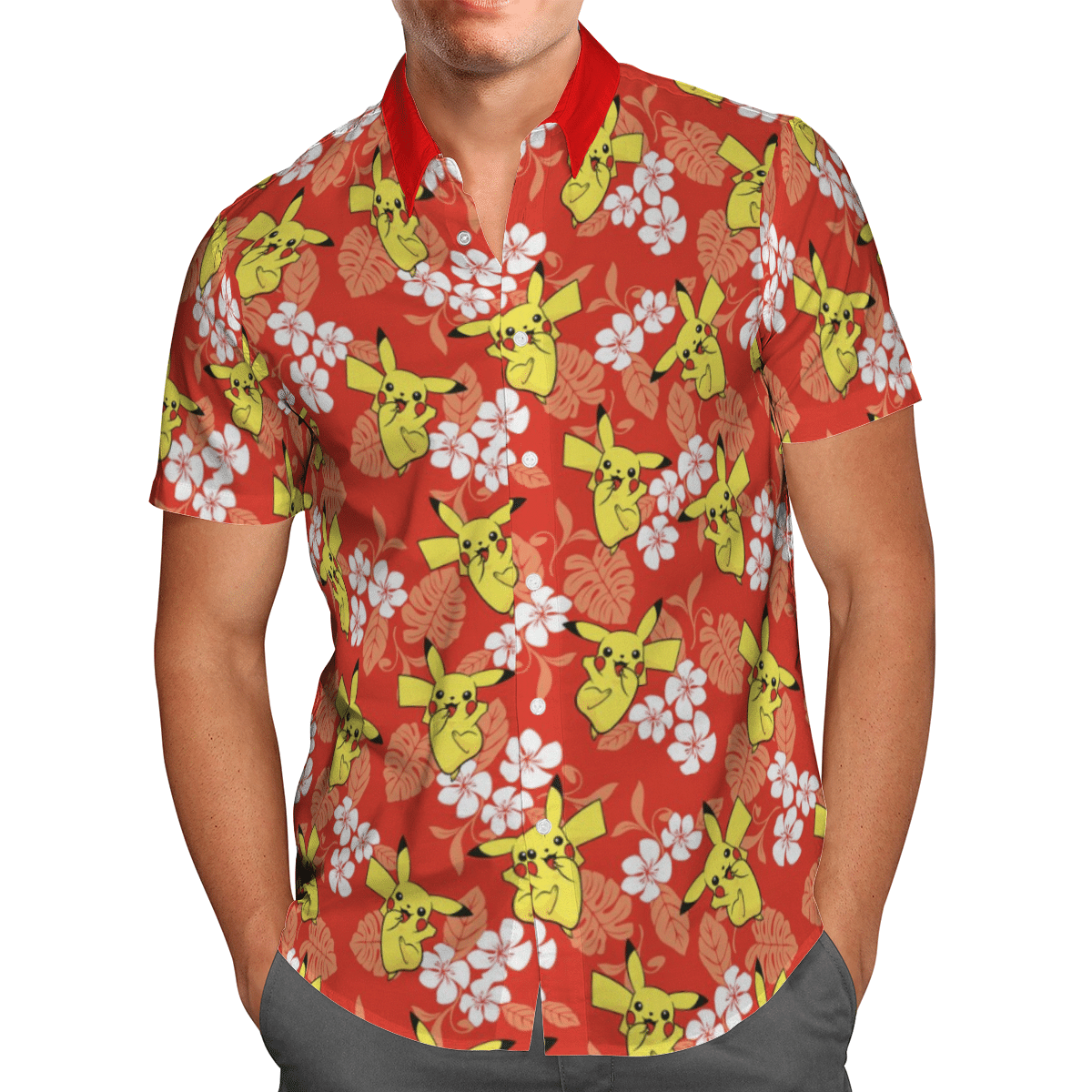 Pokémon Summer Short Sleeved Hawaiian Shirt