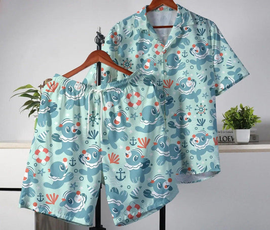 Pokémon Hawaiian Summer Tropical Shirt and Shorts Set