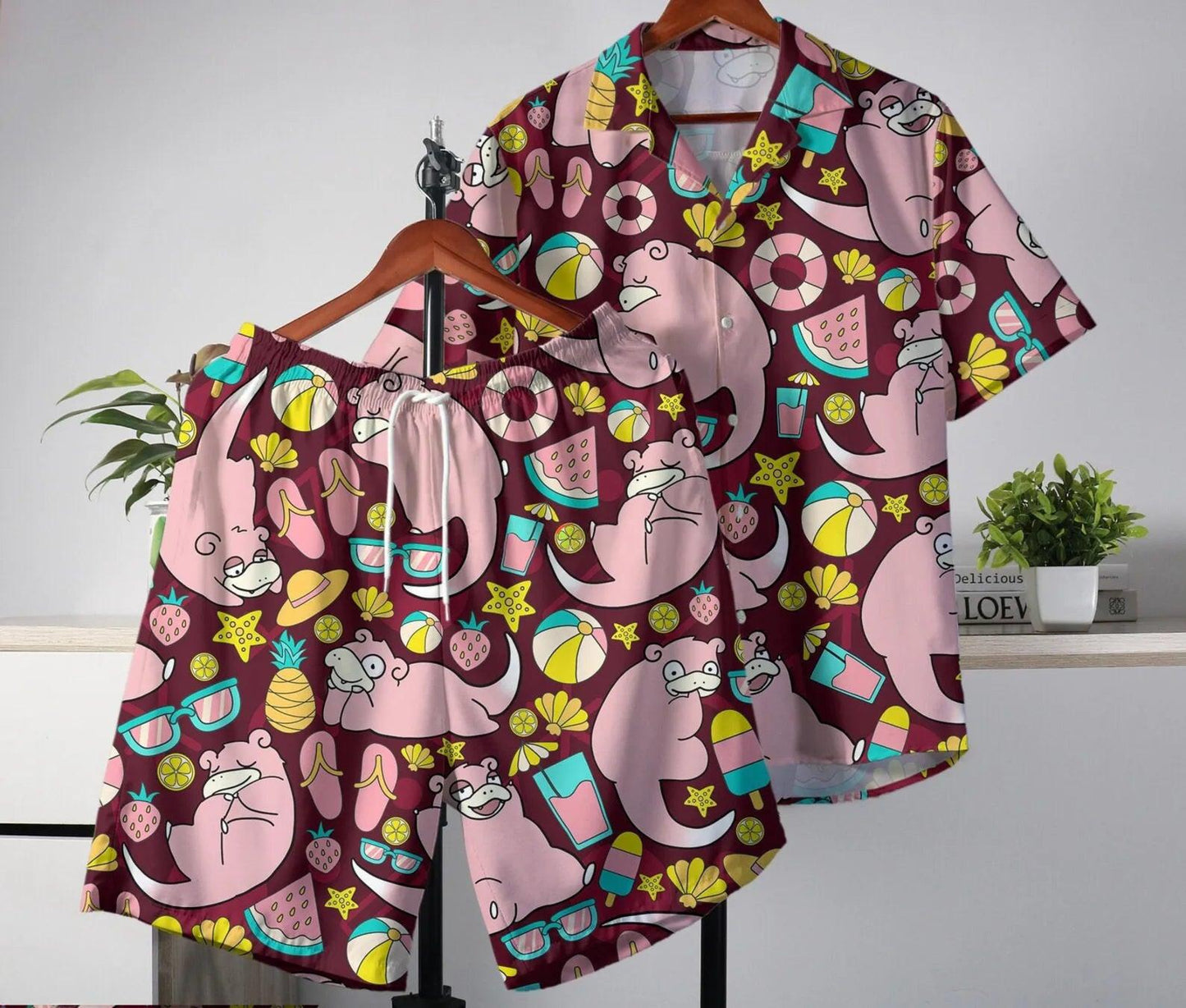 Pokémon Hawaiian Summer Tropical Shirt and Shorts Set