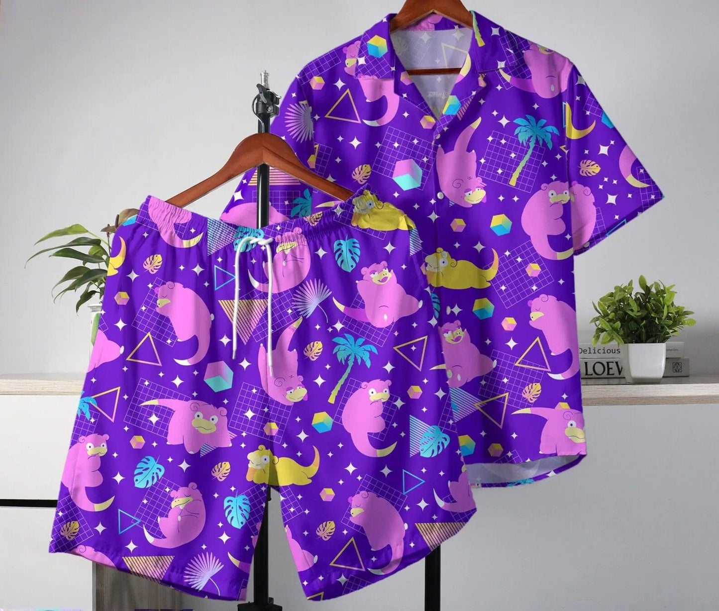 Pokémon Hawaiian Summer Tropical Shirt and Shorts Set