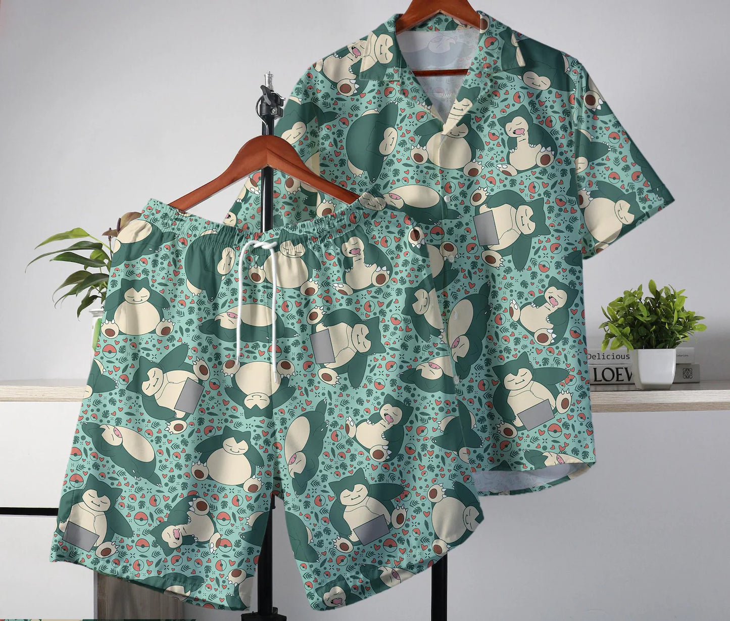 Pokémon Hawaiian Summer Tropical Shirt and Shorts Set