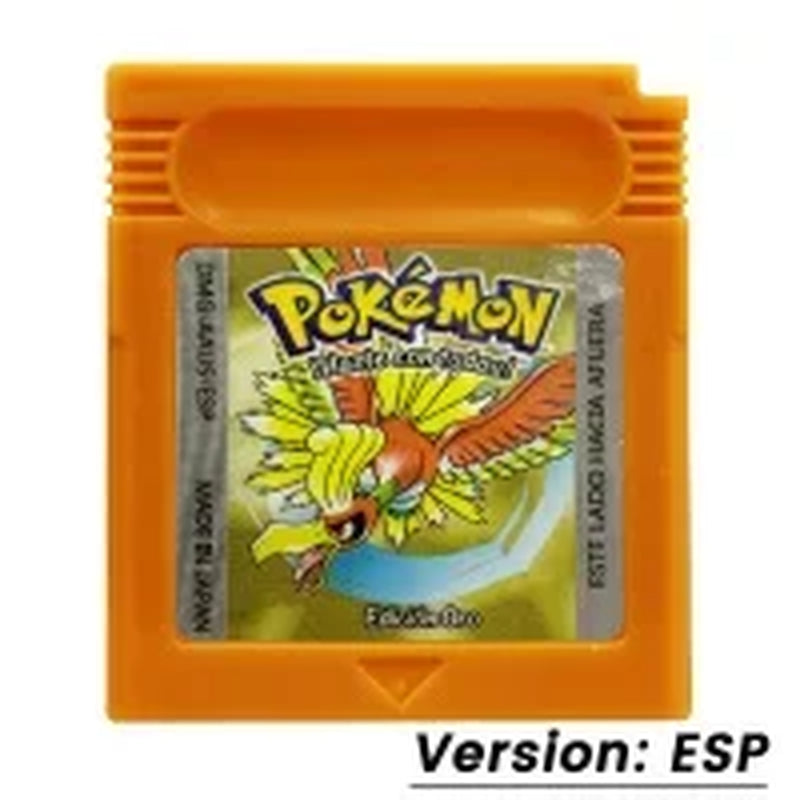 GBC Game Pokemon Series 16 Bit Video Game Cartridge Console Card Red Blue Crystal Golden Green Silver Yellow with Multi-Language