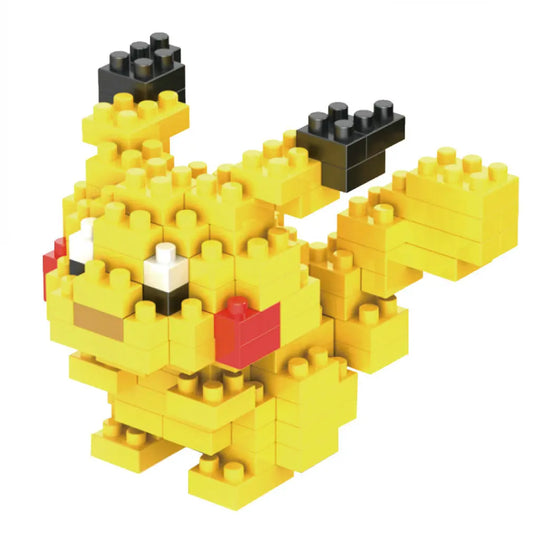 DIY Pokemon Blocks Small Cartoon Mini Building Block Pikachu Charizard Eevee Mewtwo Anime Assemble Action Model Dolls Toys