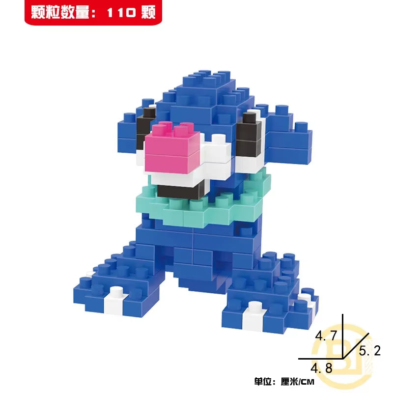 DIY Pokemon Blocks Small Cartoon Mini Building Block Pikachu Charizard Eevee Mewtwo Anime Assemble Action Model Dolls Toys
