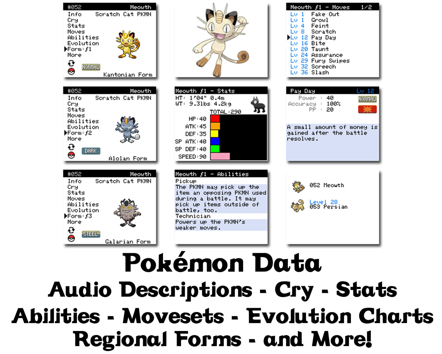Real Electronic Talking Pokédex - 1025 Pokémon - Fully Functional