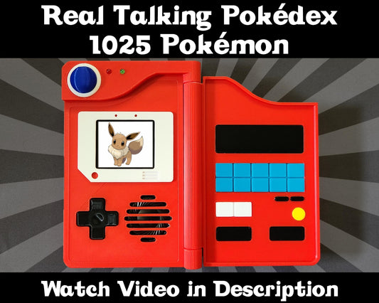Real Electronic Talking Pokédex - 1025 Pokémon - Fully Functional